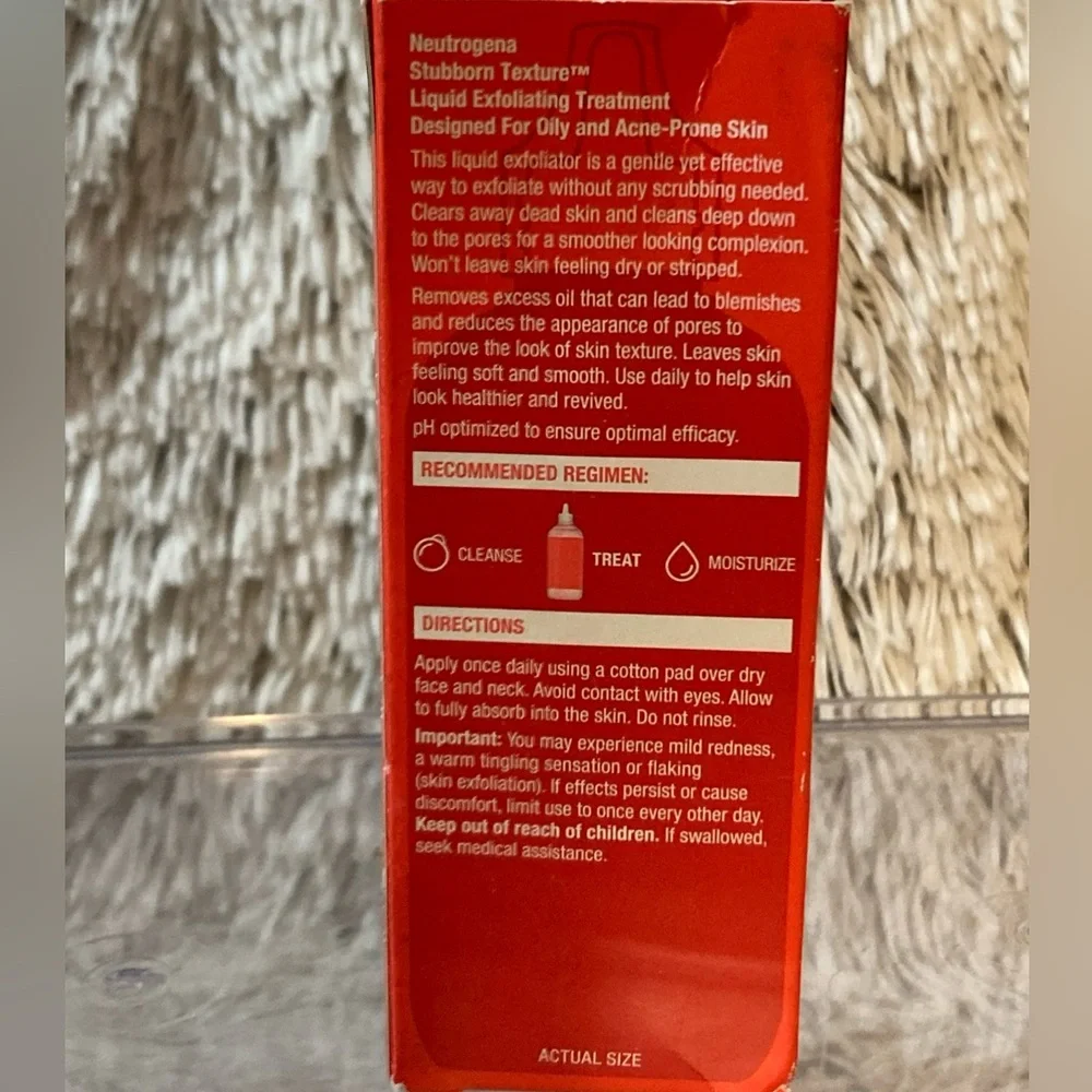Neutrogena Stubborn Texture Liquid‎ Exfoliating Treatment 4.3 oz Acne=Prone Skin